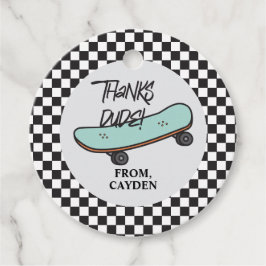 Skateboard Lass es uns Geburtstag kick Danke, dass Geschenkanhänger