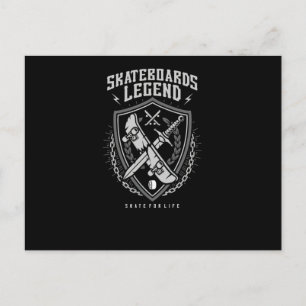 Skateboard-Legende Postkarte