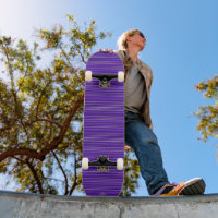 Skateboard Lila mit Lines HAMbWG