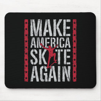 Skateboard Make America Skate Again Funny Skateboa Mousepad