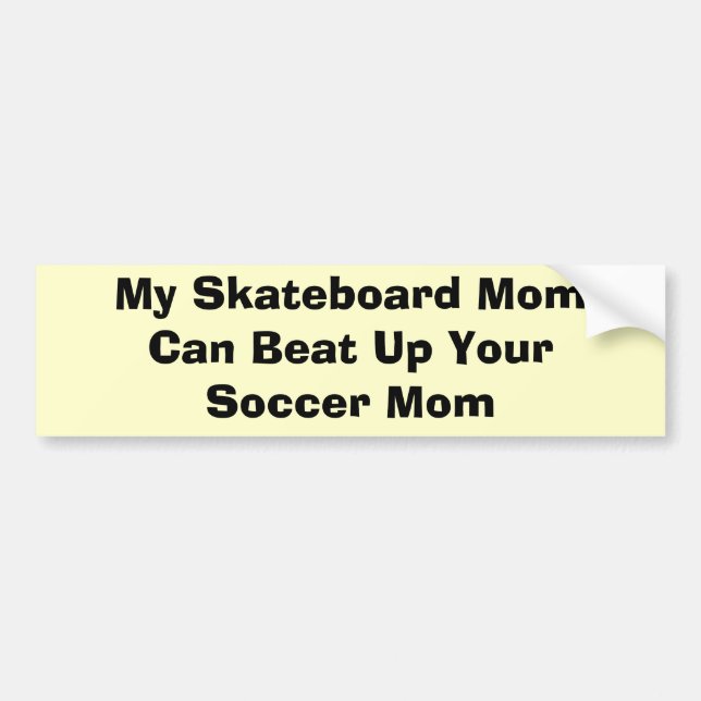 Skateboard-Mama-Autoaufkleber Autoaufkleber (Vorne)