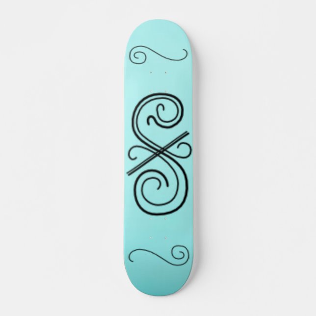 Skateboard mit abgerundeter Linie (Vorne)