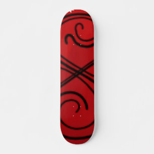 Skateboard mit abgerundeter Linie