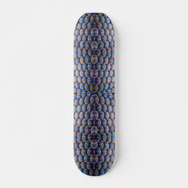 Skateboard mit Abstraktem Honeycomb-Image