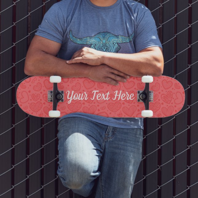 Skateboard mit benutzerdefinierten Textnamen und H (Außenbereich 3)
