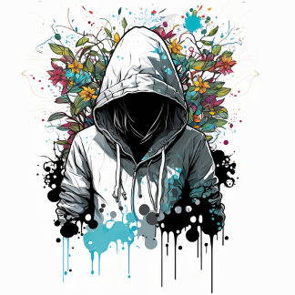 Skateboard mit Blume Power dESIGN 1