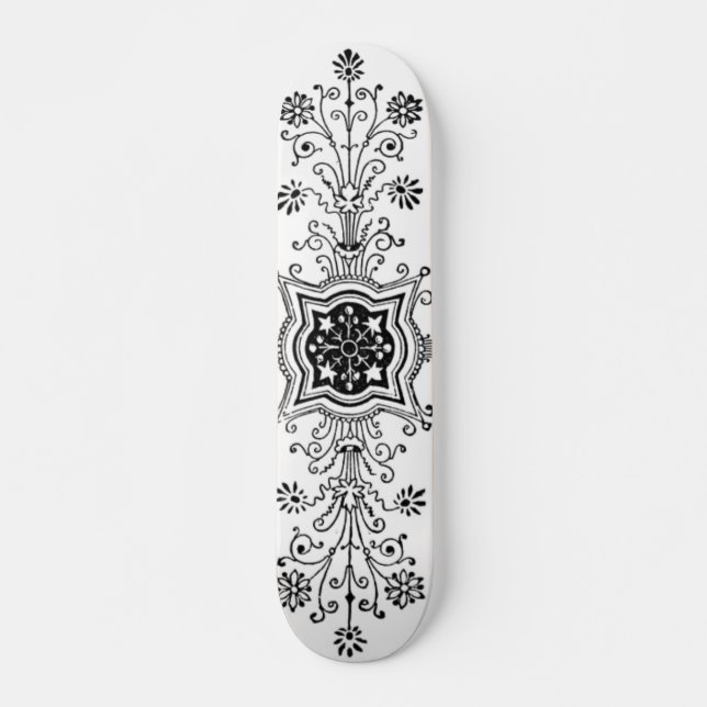 Skateboard mit Blumendesign (Vorne)