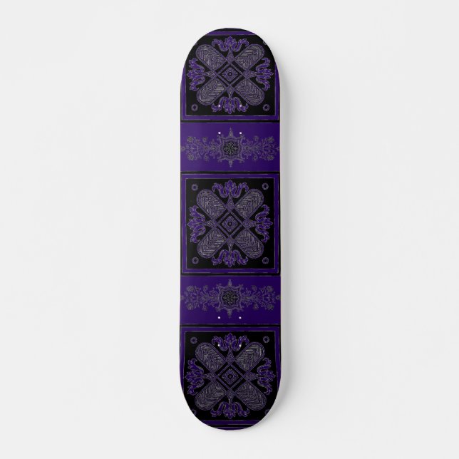 Skateboard mit Blumenmuster (Vorne)