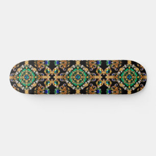 Skateboard mit brasilianischem Farbdesign