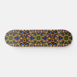 Skateboard mit brasilianischem Farbdesign