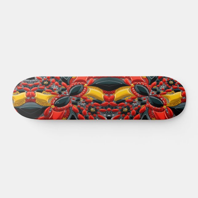 Skateboard mit Deutschland Colors Design (Horizontal)