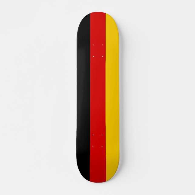 Skateboard mit Flagge Deutschlands (Vorne)