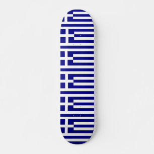Skateboard mit Flagge Griechenlands