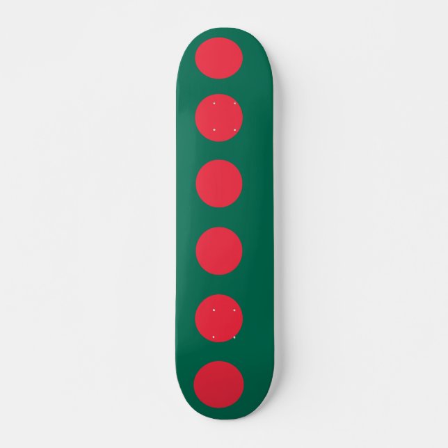 Skateboard mit Flagge von Bangladesch (Vorne)