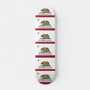 Skateboard mit Flagge von Kalifornien