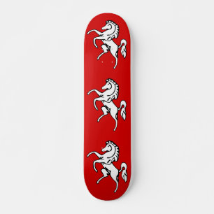 Skateboard mit Flagge von Kent, England