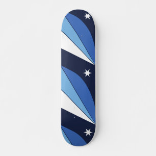 Skateboard mit Flagge von Kolumbien, South Carolin