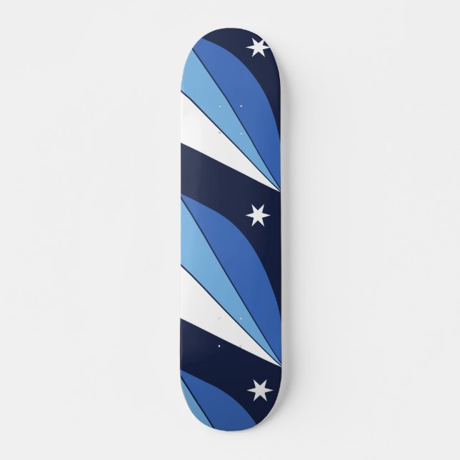 Skateboard mit Flagge von Kolumbien, South Carolin (Vorne)