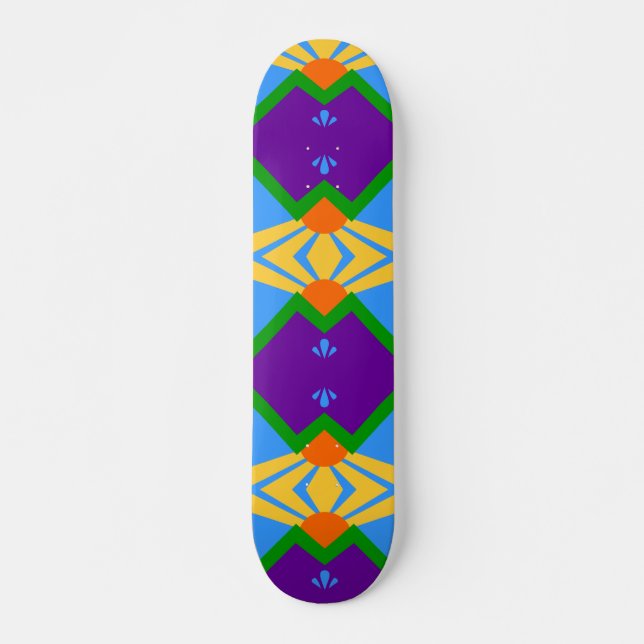 Skateboard mit Flagge von Manitou Springs (Vorne)