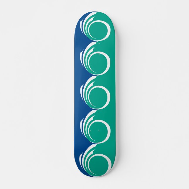 Skateboard mit Flagge von Ottawa, Kanada (Vorne)