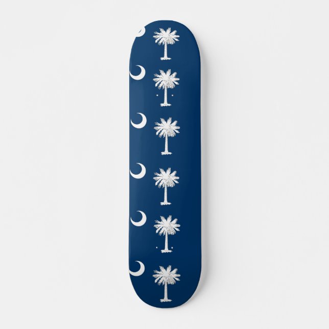 Skateboard mit Flagge von South Carolina (Vorne)