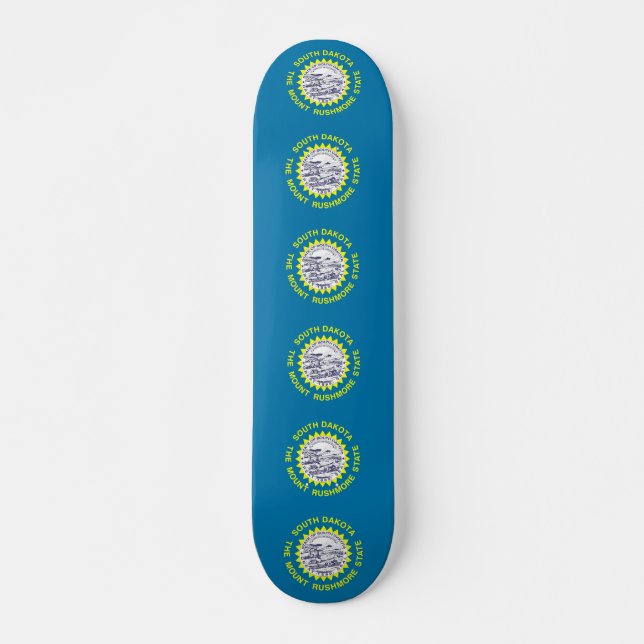 Skateboard mit Flagge von South Dakota (Vorne)