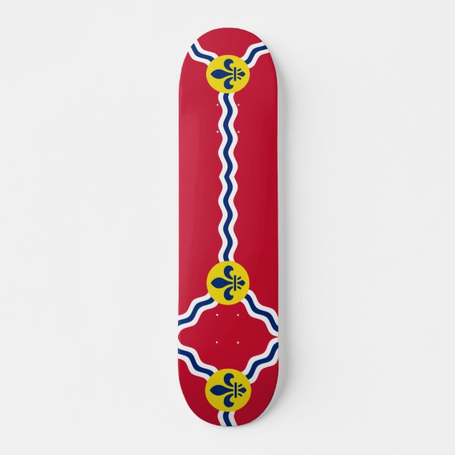 Skateboard mit Flagge von St. Louis, Missouri (Vorne)