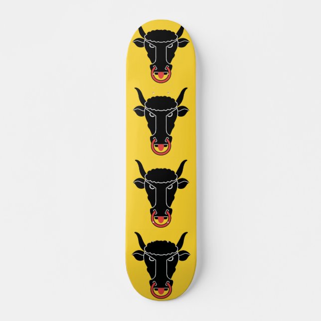 Skateboard mit Flagge von Uri, Schweiz (Vorne)