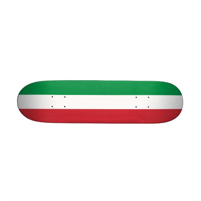 Skateboard mit italienischer Flagge (Horizontal)