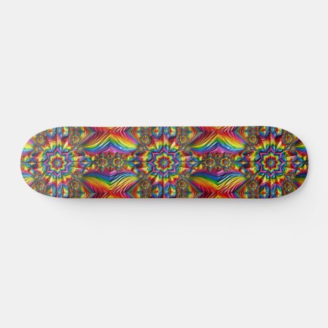 Skateboard mit LGBTQ-Farbgestaltung (Horizontal)