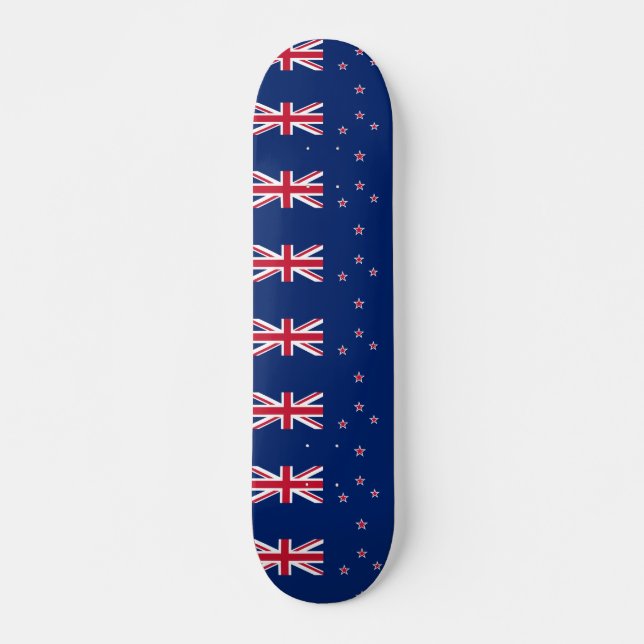 Skateboard mit neuseeländischer Flagge (Vorne)