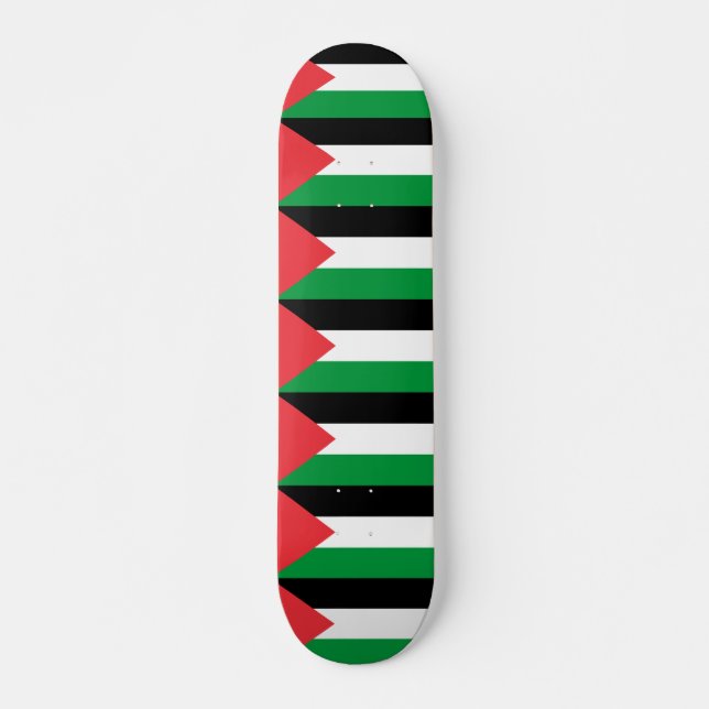 Skateboard mit palästinensischer Flagge (Vorne)