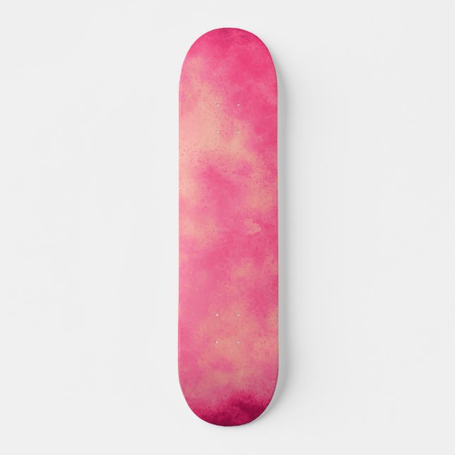 Skateboard mit rosa Sand Cloud-Effekt (Vorne)