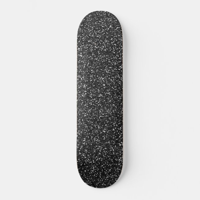 Skateboard mit Silver Sense Glitzer (Vorderseite)
