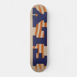 Skateboard mit Vintage-WWII-Plakat
