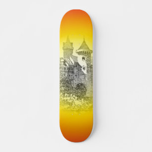 Skateboard Mittelalterliche Burg