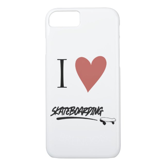 Skateboard Modern I Liebe Skateboard Case-Mate iPhone Hülle (Rückseite)