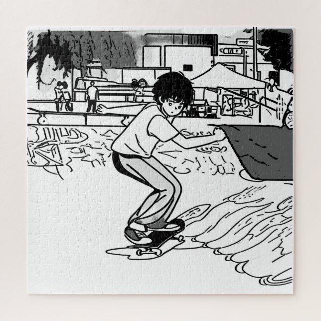 Skateboard Moves - Young Skateboarder Puzzle (Vertikal)