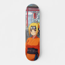Skateboard Ninja Dorf Anime Japanisch