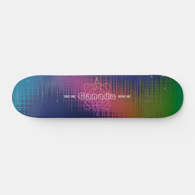 Skateboard Nordlichter (Horizontal)