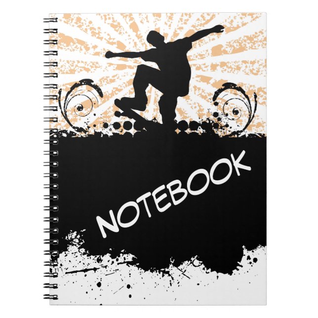 Skateboard-Notebook Notizblock (Vorderseite)