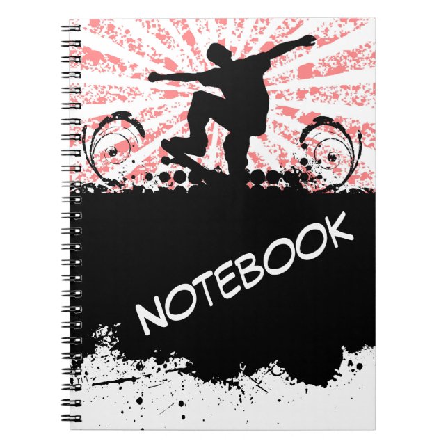 Skateboard-Notebook Notizblock (Vorderseite)