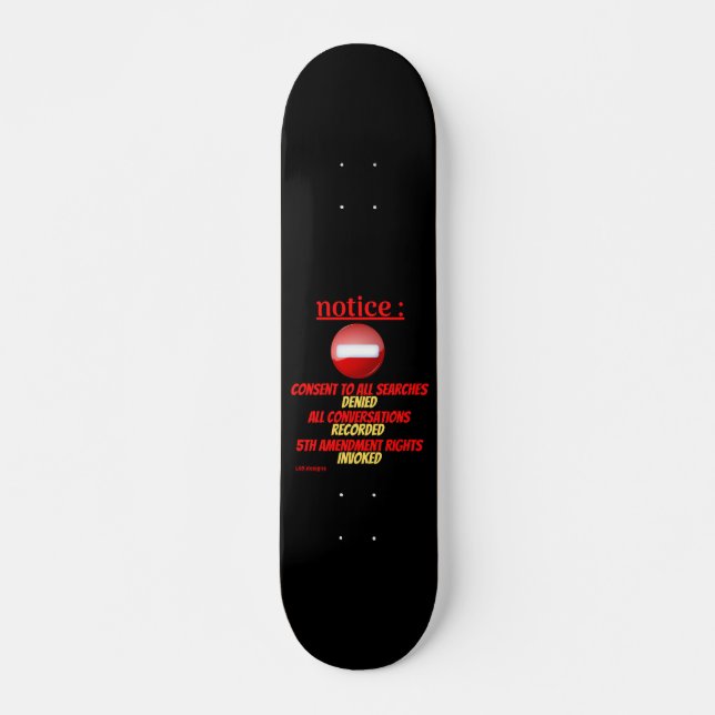 Skateboard "NOTICE.." (Vorne)