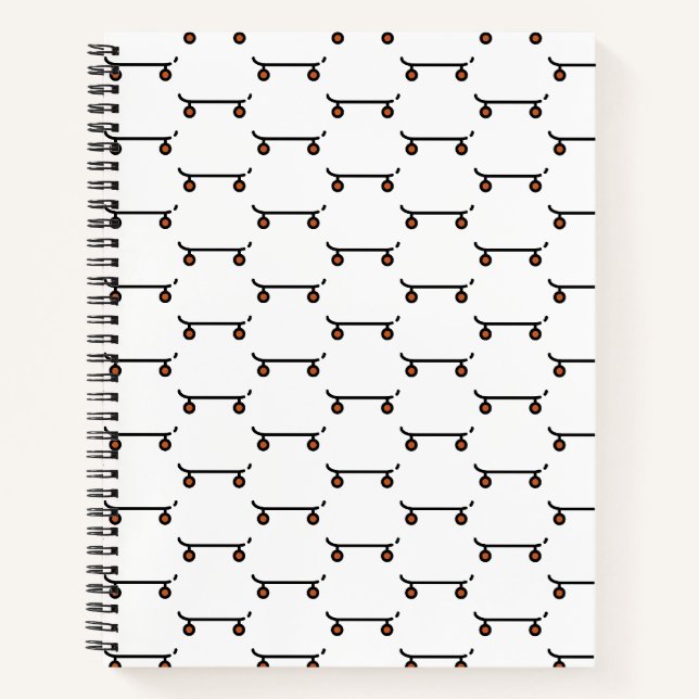 Skateboard Notizbuch (Vorderseite)