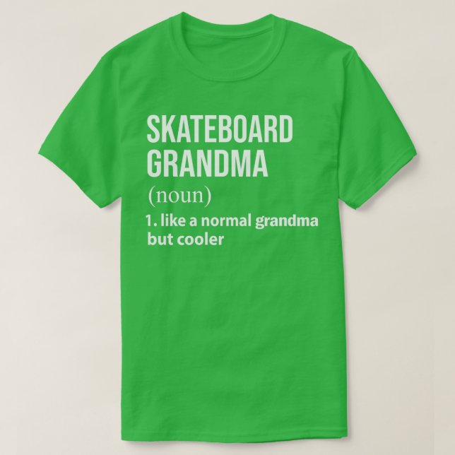 Skateboard Oma wie eine normale Oma, aber Koole T-Shirt (Design vorne)