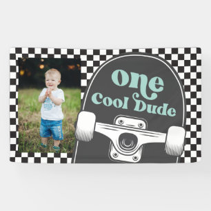 Skateboard One Cooler Typ Geburtstagsfoto  Banner