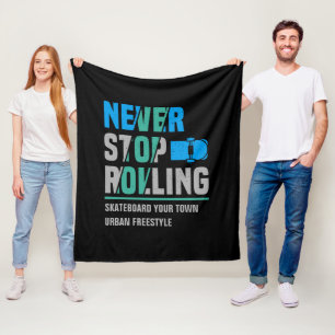 Skateboard "Ortsname" hinzufügen - das Rollen niem Fleecedecke