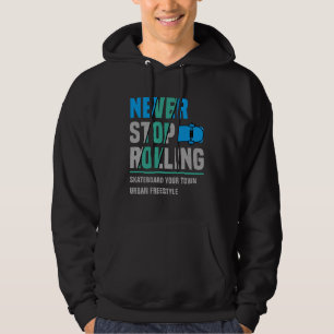 Skateboard "Ortsname" hinzufügen - das Rollen niem Hoodie