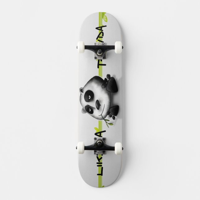Skateboard Panda (Vorderseite)