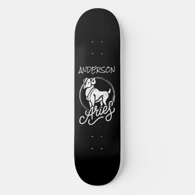Skateboard Personalisiert Aries (Vorderseite)